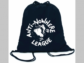 Anti Nowhere League ľahké sťahovacie vrecko ( batôžtek / vak ) s čiernou šnúrkou, 100% bavlna 100 g/m2, rozmery cca. 37 x 41 cm